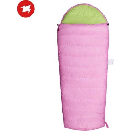AEGISMAX KID 400 Camping Childrens Sleeping Bag Ultralight Goose Down 800FP Waterproof Warm Sleeping Bag for Children