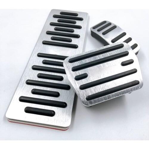 Car Accessories Aluminum alloy For Audi Q3 A3 AT Auto Transmission Accelerator Brake Footrest Pedal Pads Stickers Cover
