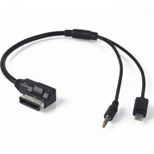 For Passat B6 CC for Skoda Octavia Fabia Music Connector aux cable adapter for AUDI AMI A4 A6 Q5 Q7 After 2009