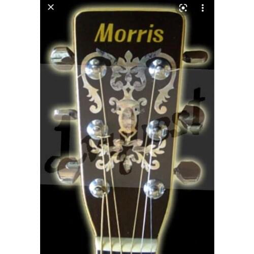 Customized electric guitar with TV yellowish see thru wood grain color,own logo,cloud inlay on ebony fingerboard,17 degree head