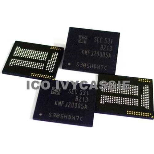 KMFJ20005A-B213 MV44 eMMC EMCP LPDDR3 BGA221 Chip NAND Flash Memory IC 4GB 4+512 Soldered Ball Pins