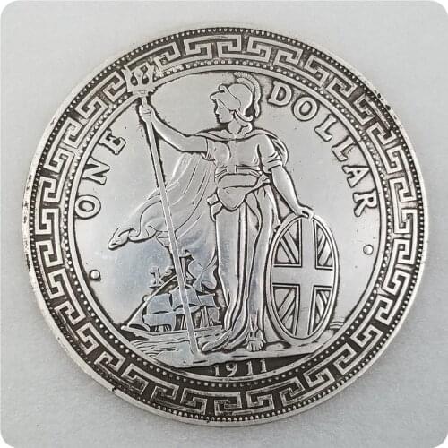 Hong Kong 1911 Big Silver Dollar Diameter 88mm 10 Yuan Silver Dollar Commemorative Collection Coin Gift Feng Shui