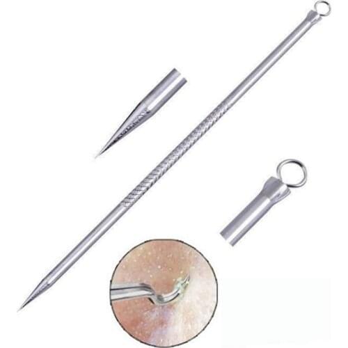 1pcs Silver Blackhead Comedone Acne Pimple Blemish Extractor Remover Stainless Needles Remove Tools Face Skin Care Pore Cleaner