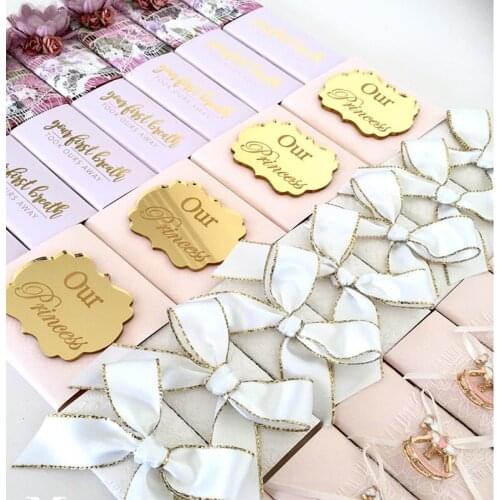 Custom Made deep Gold Acrylic Mirror Tags,70mm x 70mm x 2mm - 520 pieces, round circle shape-520pcs