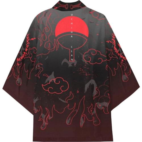 Anime Kimono Uchiha Hatake Cloak Uzumaki Clan Badge Kimono Cardigan Men Women Robe Cospaly Akatsuki Shirt Loose