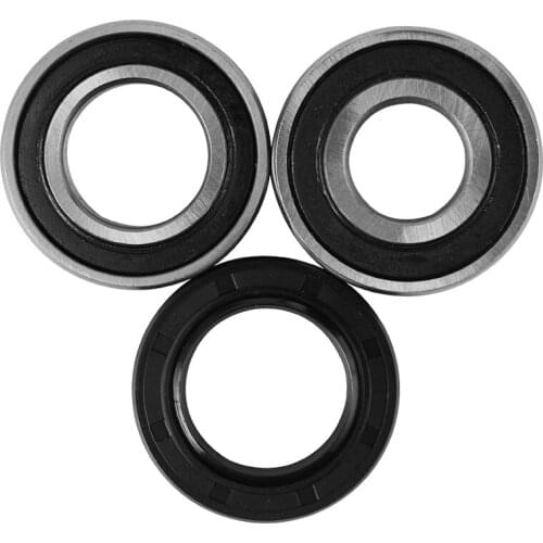 3 Pcs Front Wheel Bearing Kit for Yamaha Golf Cart Accessories Steel & Rubber Wheel Bearing Set OEM 93306-204X0 93306-005Y3