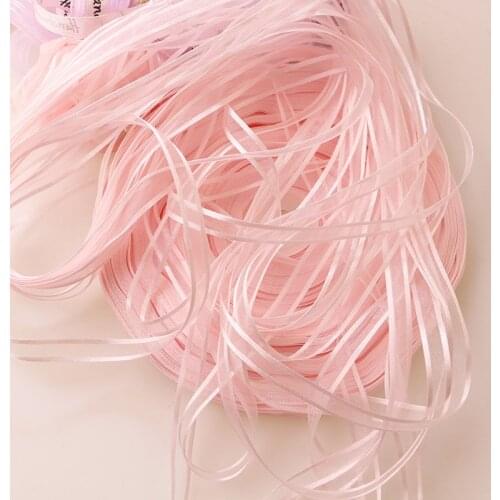 20yard /lot) 1/4''(10mm) Organza Ribbons Wholesale Gift Wedding Christmas Decoration Wrapping White Pink Red Black Ribbons