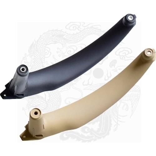 Beige Black Car left Right Interior Door Armrest Handle Inner Panel Pull Trim Cover For BMW E70 E71 X5 X6