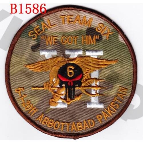 Embroidery patch We got him Seal 6 SkullS morale tactical military