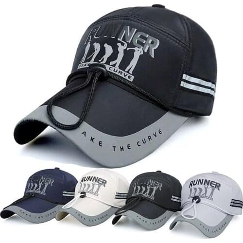 New Fashion Golf Cap with Drawstring Adjustable Sports Sun Visor Hat Unisex Running Hiking Fishing Baseball Multifunction Caps