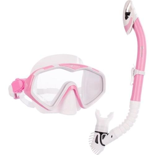 Newly Snorkel Set for Men Women Panoramic Wide View Anti-Fog Diving Goggles Easy Breathing Professional Snorkeling Gear