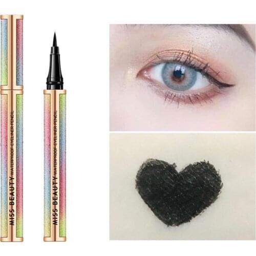 Miss Beatuy Black EyeLiner Pen 4D Lashes Thick Lengthening Vivid Waterproof Sweatproof Long-lasting EyeLiner Pencil Eye Makeup