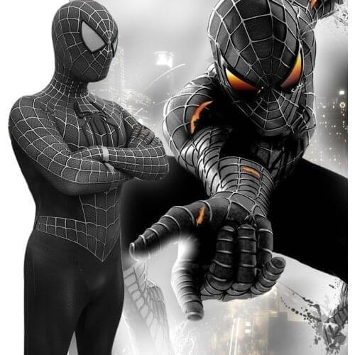 Separated Mask Raimi Dark Costume Cosplay Carnival Superhero Halloween Costume Jumpsuit Party Spandex For Adult/Kids