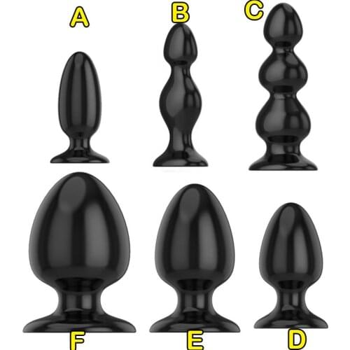 Silicone Butt Plug 6 Sizes Smooth Soft Huge Anal Plug Big Anal Beads Dilatador Adult Sex Toys for Men Woman Anal Balls