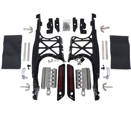 One Touch Saddlebag Latch Lids Hardware Covers For Harley Davidson Touring 2014-2020 Aftermarket Motorcycle Parts