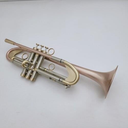 High Quality Bb Trumpet Brass Lacquered Gold Professional Musical Instrument With Case Free Shipping