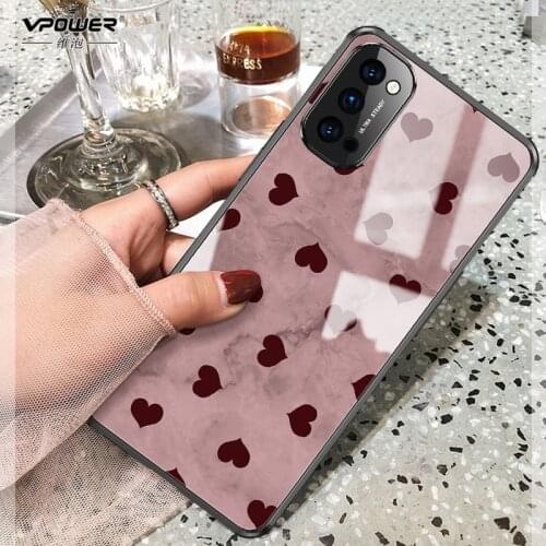 OPPO Reno 4 pro Leopard pattern woman Tempered Glass Case For opporeno4pro Cover case shockproof with lens glass film reno 4