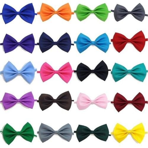 400PCS/lot Adjustable Dog Cat Bow Tie Neck Tie Pet Dog Bow Tie Puppy Bows Supply collar for Boy girl use Wholesale