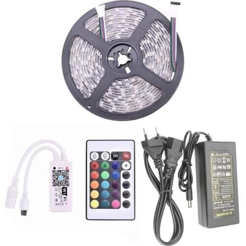 5050 Waterproof LED Strip RGBW RGBWW Light WIFI Remote Control 5 / 10 Meter Kit for Home Bedroom Ceiling Tape Ruban