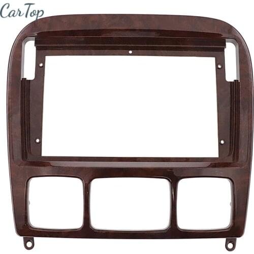 9 Inch Double Din Car Fascia For Mercedes Benz S Class W220 2006+ GPS Adaptor Frame Stereo Radio Multimedia Player Panel Bezel