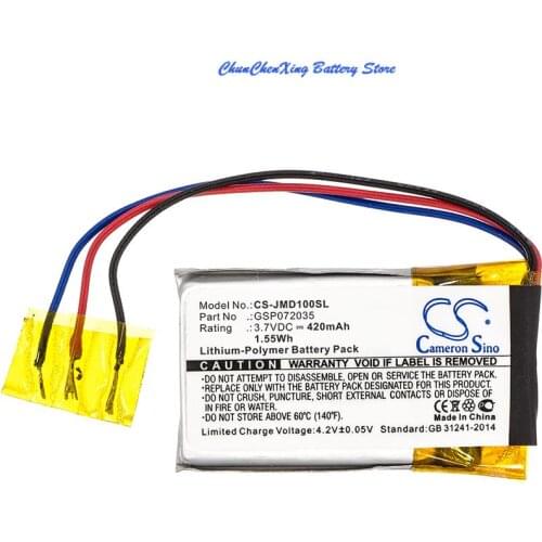 Cameron Sino 420mAh Battery GSP072035 for JBL GO FF, JBL Go, JBLGOBLK