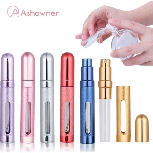 Ashowner 12ML Mini Perfume Bottle Refillable Perfume Bottles Spray Portable Atomizer Travel Cosmetic Spray Scent Pump Tool