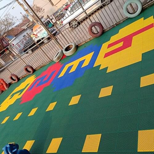 Beable Non-Toxic Playground Kindergarten Colorful Interlocking PP Multipurpose Flooring