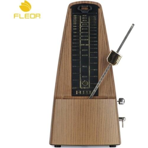 FLEOR Universal Piano Metronome Mechanical Light Teak Color