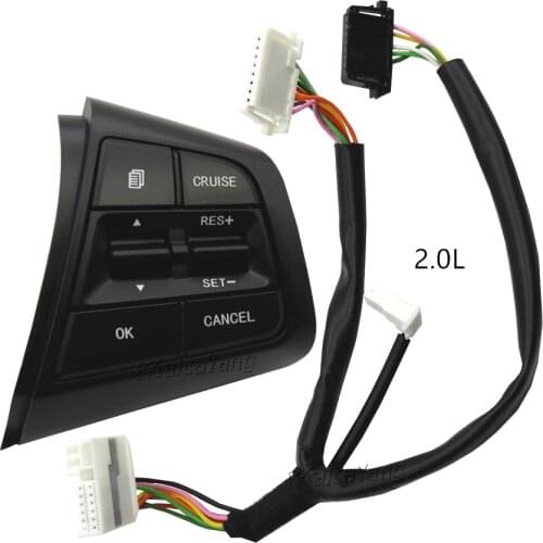 Car Steering Wheel Control Button Switch Multimedia Volume Regulator 96700C90004X 96710C90004X For Hyundai Creta Ix25 2.0L
