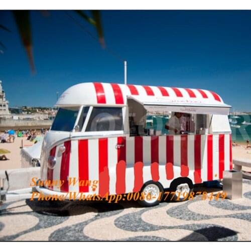4.32m commercial mobile grill fast food cart truck snack street sale vending tralier