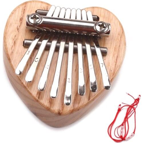 8 Key Mini Kalimba Acrylic Clear Thumb Piano Mbira Keyboard Musical Instrument Gift for Beginner Travel Entertainment Home Decor