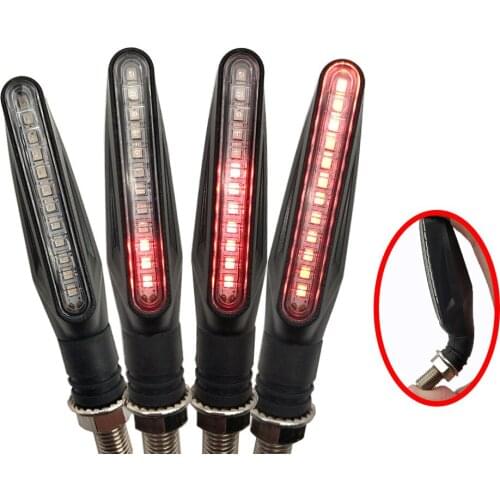 Motorcycle LED signal light Universal Flexible Turn Indicator Light For Honda VTR1000F CBR 125 500 300 R F FA X 929 600 954 RR