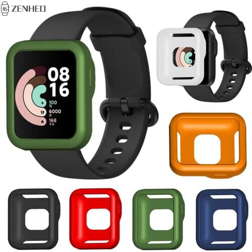 Soft Silicone Protector Case For Xiaomi Mi Watch Lite Global Version Protective Shell Cover for Redmi Watch