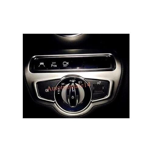 ABS Front Headlight Adjustment Button Cover Trim For Benz V Class 2014-2016 W447