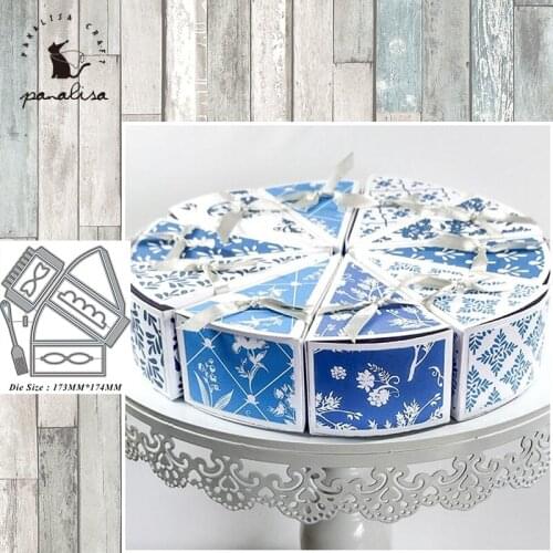 Panalisacraft 3D Cake Box Metal Cutting Dies Stencils for DIY Scrapbooking/photo album Decorative Embossing DIY Paper Cards