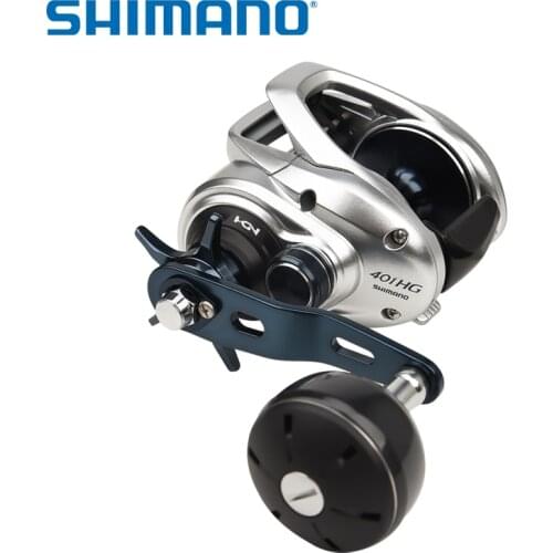Shimano TRANX 301HG 401HG 7.6:1 Gear Ratio 5+1BB Low Profile Drag Max 10kg X-SHIP Left Hand Saltwater Baitcasting Fishing Reel