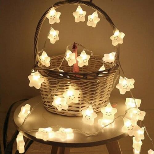Wedding decoration 3 metros Leds LED Smile Cloud String Lights Battery Powered Indoor Ambient Lighting For Garden Party Wedding