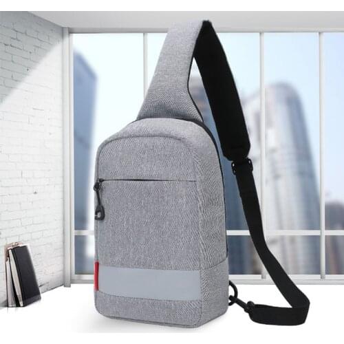 Waterproof Bag Fashion Mens Shoulder Bag Outdoor Sport Oxford Casual Chest Bag Running Crossbody Travel Sling Male Fanny Pack