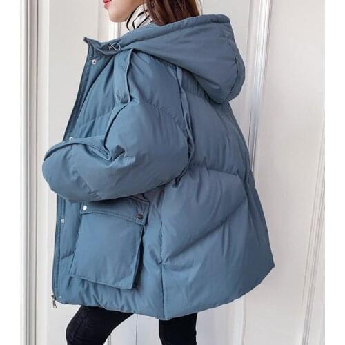 Winter down jacket 2021 new cotton han edition season bread female winter coat more brief