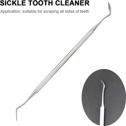 1pcs Double Ends Dental Cleaner Instrument Dentist Teeth Clean Hygiene Explorer Probe Hook Pick Stainless Steel Dental Tool