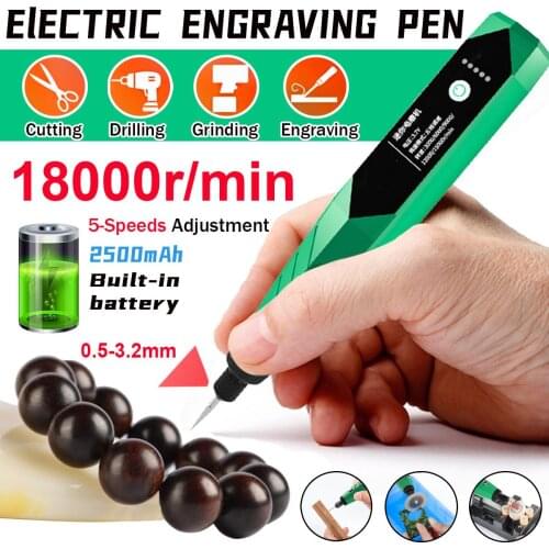 18V Variable Speed mini Grinder Set Electric Drill Engraving Pen Polishing Carving Milling Grinding Machine Engraver Rotary Tool