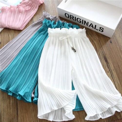 2021 Summer Girls Fashion Pant Baby Kids Children Trousers