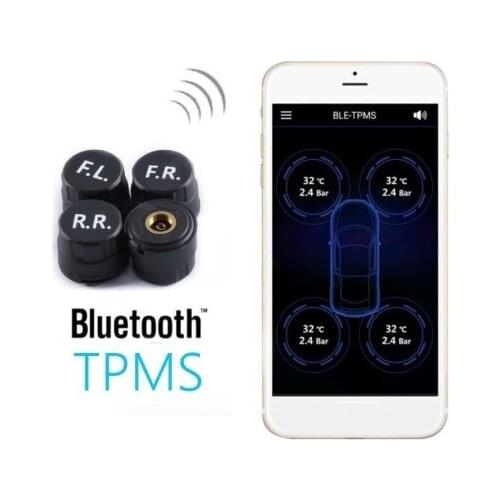 Car external Bluetooth 4.0 Tyre Pressure Monitoring System TPMS with IOS Android Phone APP