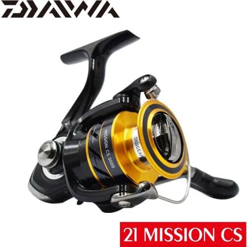 DAIWA 21 NEW MISSION CS Fishing Reel 2000 2500 3000 4000 Spinning Reel New Size ABS Machined Aluminium Spool 3+1BB