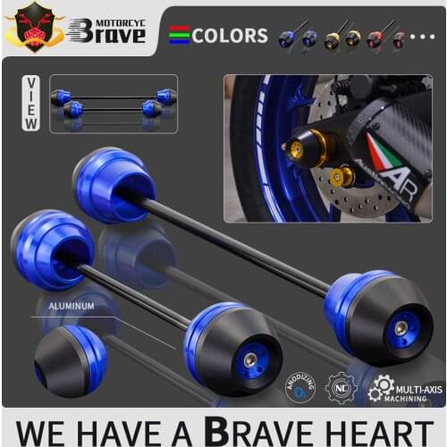 For Yamaha YZF R3 R25 MT 03 25 MT03 MT25 2018 2019 2020 Motorcycle Front & Rear Wheel Fork Axle Sliders Cap Crash Protector