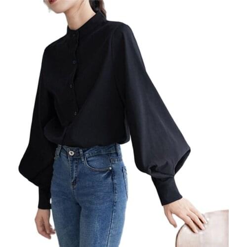 Блузки с воротником стойка FOOLMANLOU China At AliExpress