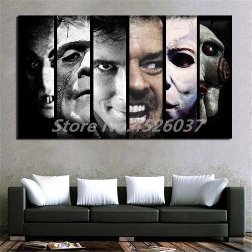 Horror Movie Canvas Prints Picture Modular Paintings For Living Room Poster On The Wall Home Decoration