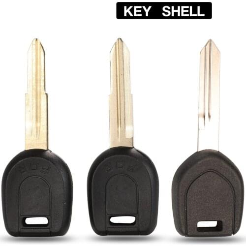 Kutery Transponder Car Key Shell Case Fob For MITSUBISHI Colt Lancer Mirage Outlander Pajero Remote Key Left/Right Blade No Chip