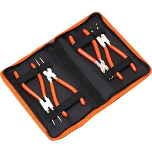 4pcs Circlip Pliers Set Inner Bend/Outer Bend/Inner Straight/Outer Straight Carbon Steel Tip Circlip Snap Ring Plier Hand Tool