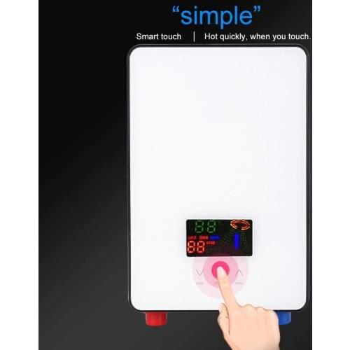 FVSTR 240V 6.5KW Portable Tankless Instant Electric water heater Hot Water Heater Boiler Bathroom Shower Kit CE electric heater